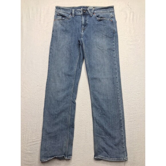 VOLCOM Solver Jean Men 29(30x28) Modern Straight Stretch Med Light Wash Surf - Picture 1 of 16